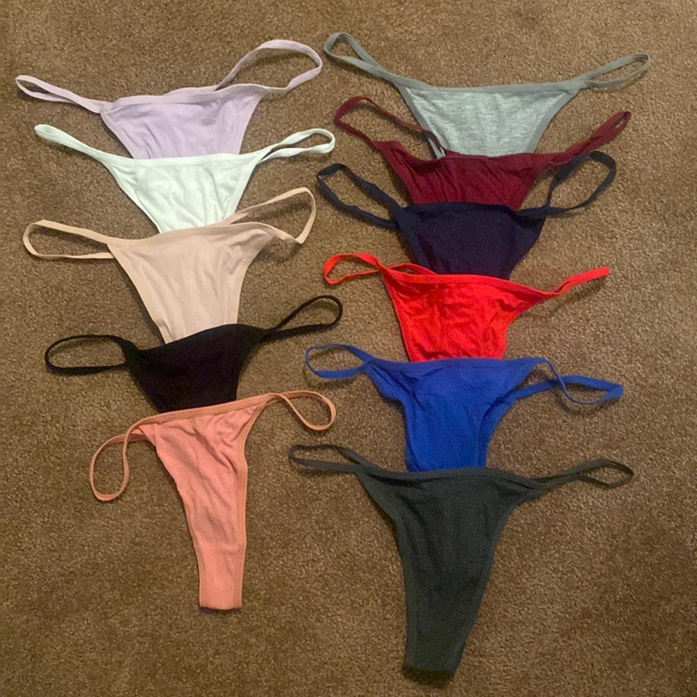 11prs SHEIN Thongs Size L